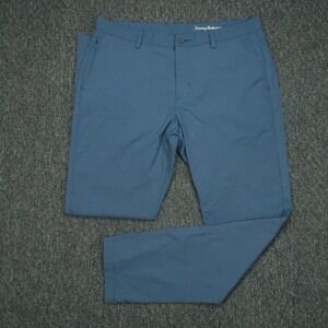 Tommy Bahama Pants Men 36x32 Blue Houndstooth 5 Pocket Island Zone Performance